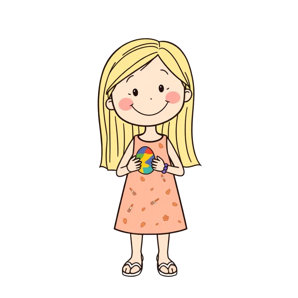 Cartoon illustration of Elle